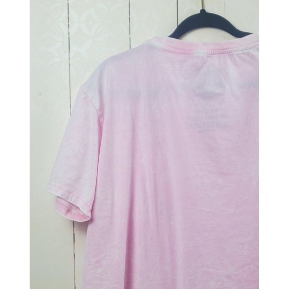Womens Large Smokey Bear Pink Graphic T Shirt Licensed Outdoors Retro Tee - Picture 10 of 10